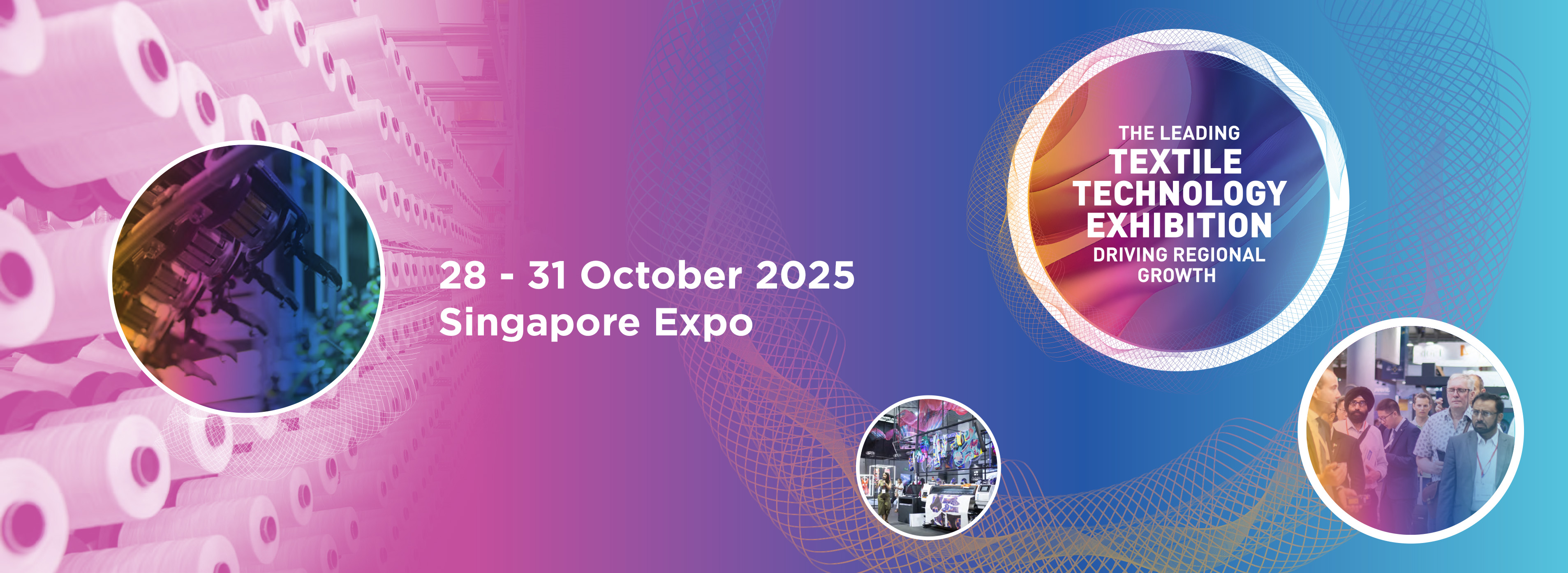 Banner ITMA 2025 Textile & Garment Technology Exhibition